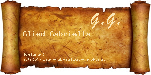 Glied Gabriella névjegykártya