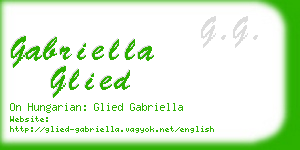 gabriella glied business card